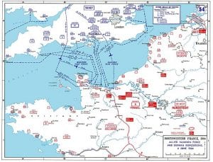 D-Day Allied Invasion Map